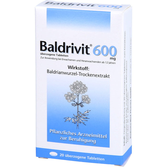 Baldrivit 600 mg überzogene Tabletten, 20 St UTA