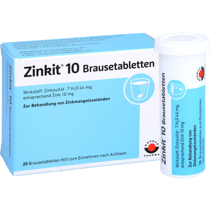 Zinkit 10 Brausetabletten, 20 pc Tablettes