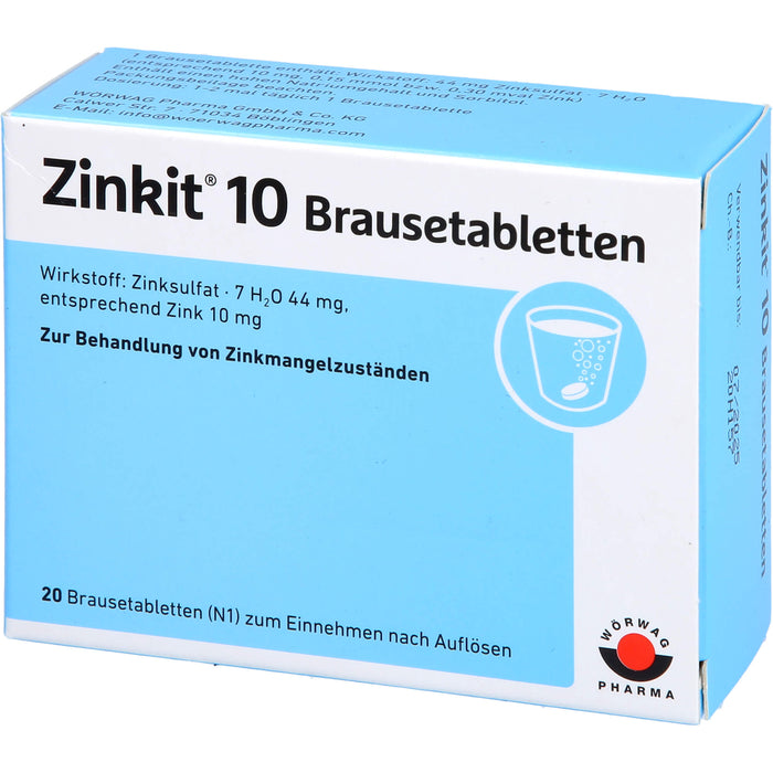 Zinkit 10 Brausetabletten, 20 pc Tablettes