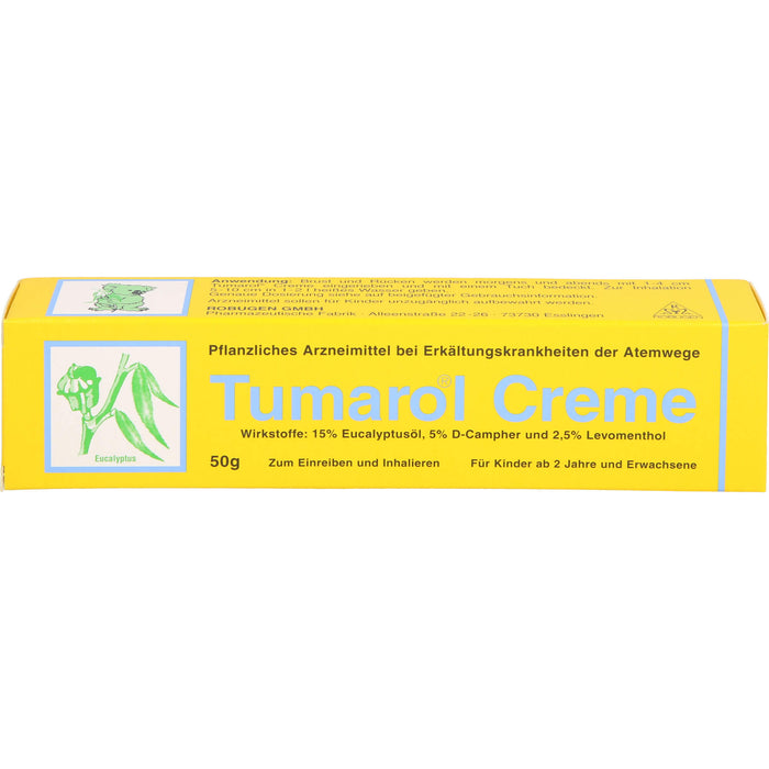 Tumarol Creme bei Erkältungskrankheiten der Atemwege, 50 g Creme