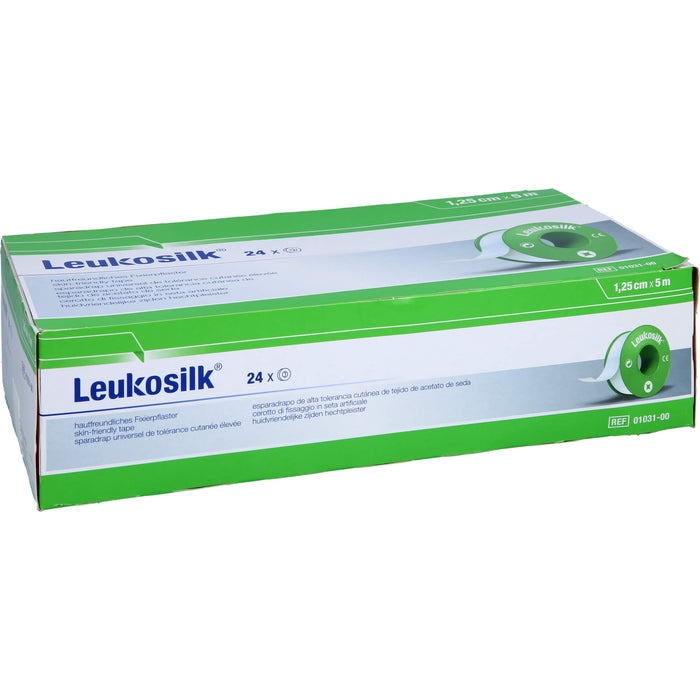 LEUKOSILK 5MX1,25CM, 24 St PFL