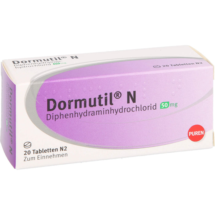 Dormutil N Tabletten bei Einschlaf- und Durchschlafstörungen, 20 St. Tabletten