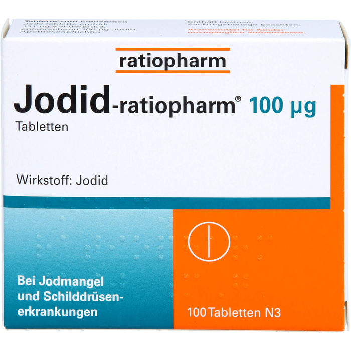 Jodid-ratiopharm 100 µg Tabletten, 100 pc Tablettes