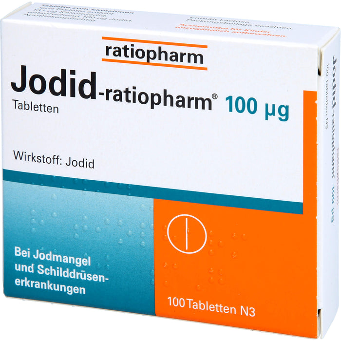 Jodid-ratiopharm 100 µg Tabletten, 100 pc Tablettes