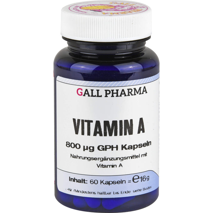 GALL PHARMA Vitamin A 800 µg GPH Kapseln, 60 pc Capsules