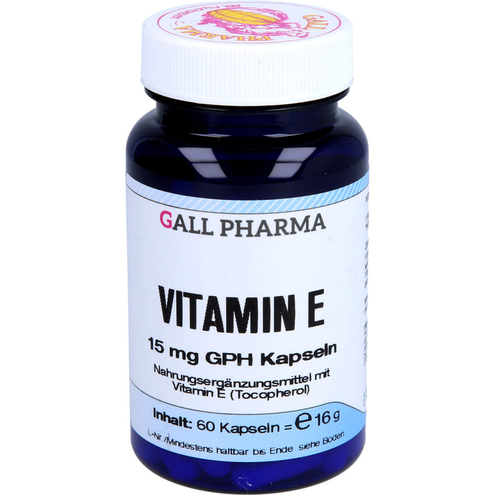 GALL PHARMA Vitamin E 15 mg GPH Kapseln, 60 pc Capsules