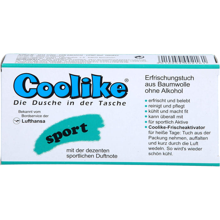 Coolike sport Erfrischungstuch aus reiner Baumwolle, 5 pcs. Cloths