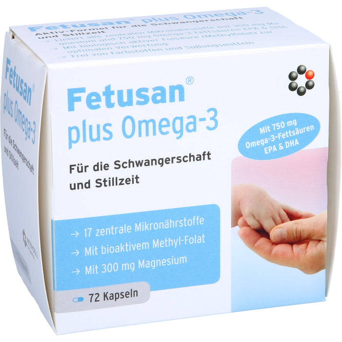 Fetusan plus Omega-3 Kapseln für Schwangerschaft und Stillzeit, 72 pcs. Capsules