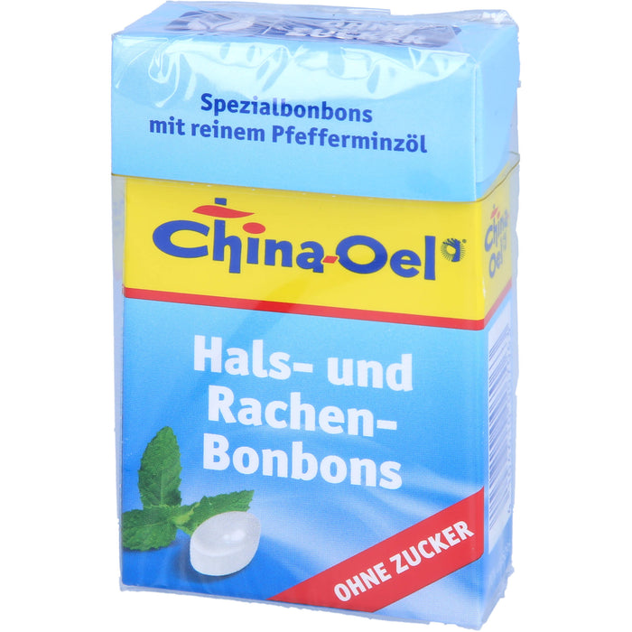 China-Oel Hals- und Rachenbonbons ohne Zucker, 40 g Bonbons