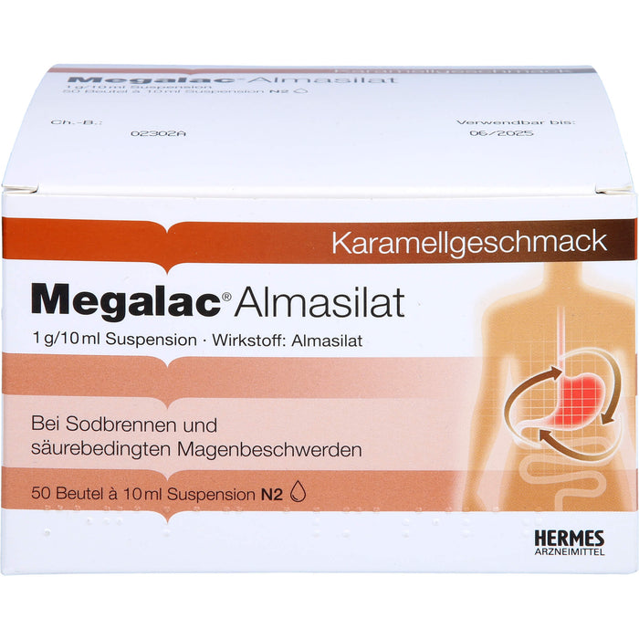 Megalac Almasilat 1 g/10 ml Suspension Beutel, 50X10 ml SUS