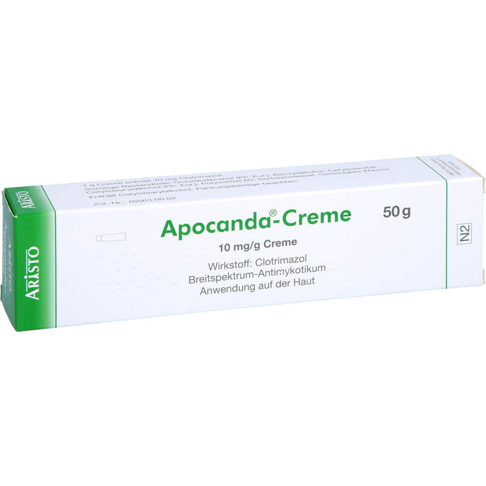 Apocanda-Creme Breitspektrum-Antimykotikum, 50 g Creme