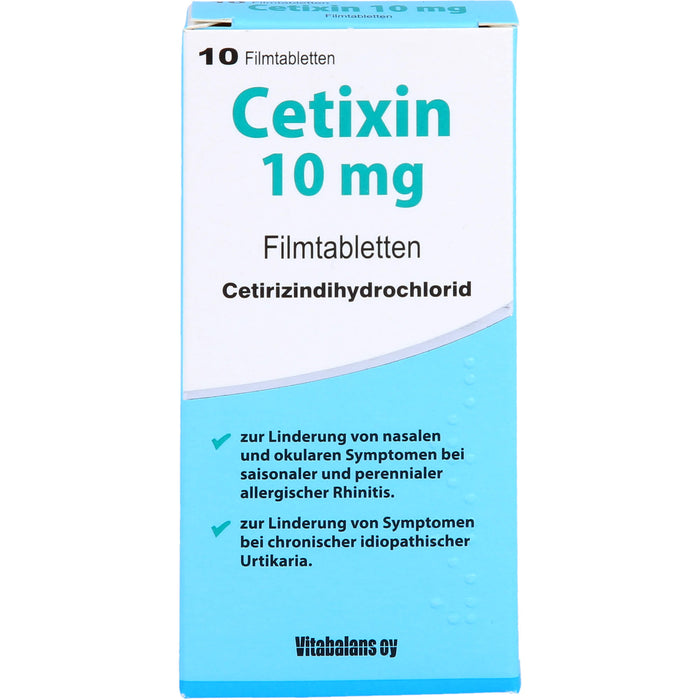 Cetixin 10 mg Filmtabletten bei Allergien, 10 pc Tablettes