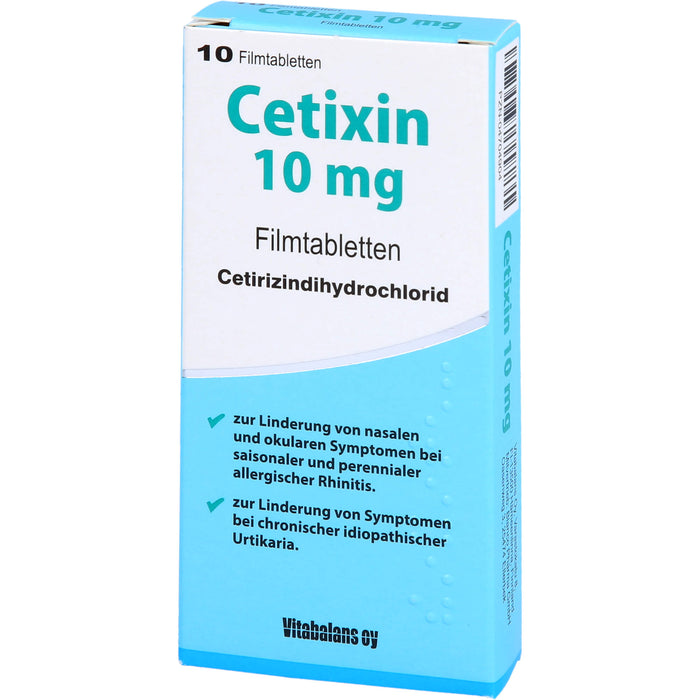 Cetixin 10 mg Filmtabletten bei Allergien, 10 pc Tablettes