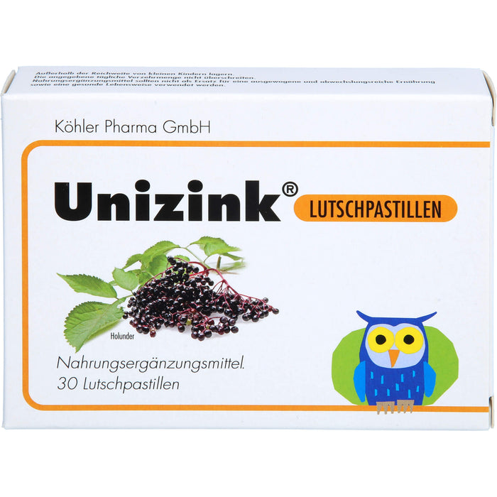 Unizink Lutschpastillen, 30 pc Pastilles