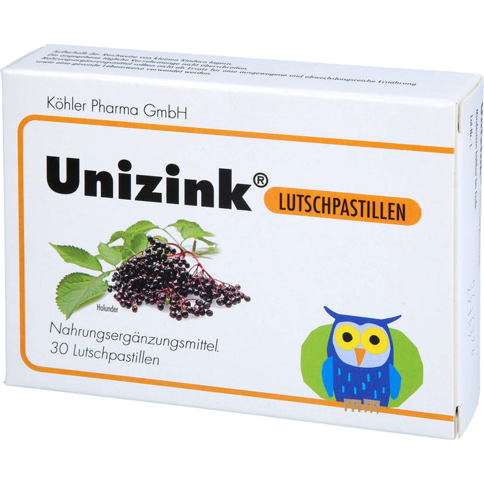 Unizink Lutschpastillen, 30 pc Pastilles