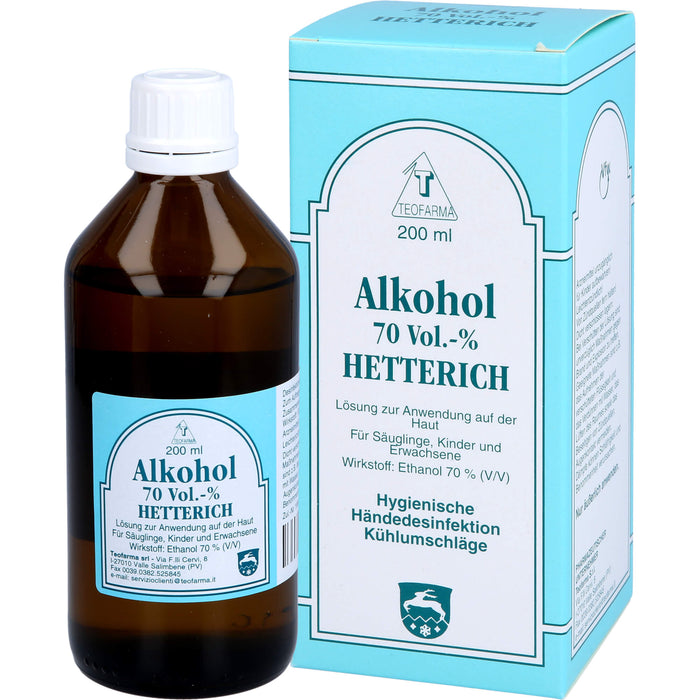 Alkohol 70 Vol. % HETTERICH, 200 ml Lösung