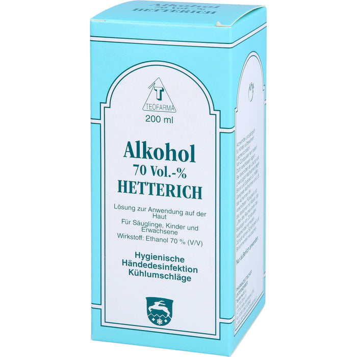 Alkohol 70 Vol. % HETTERICH, 200 ml Lösung