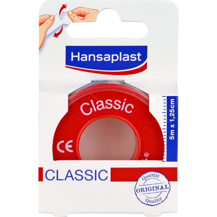 Hansaplast Classic Fixierpflaster 5 m x 1,25 cm, 1 St. Pflaster