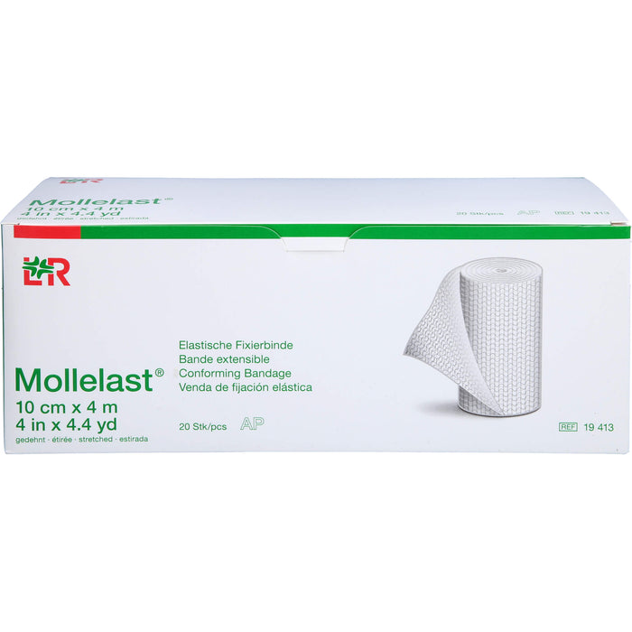 Mollelast Elastische Fixierbinde 10 cm x 4 m, 20 St. Packung