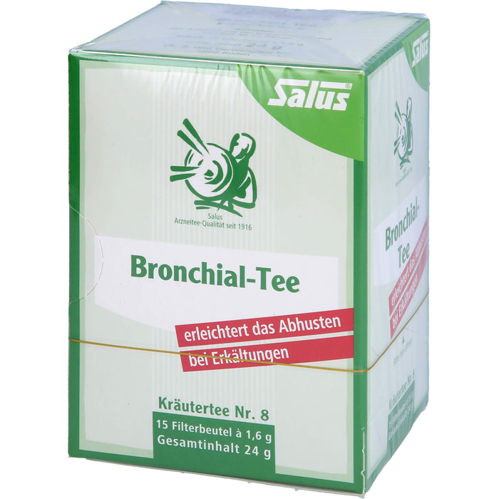 Salus Bronchial-Tee Kräutertee Nr. 8 zur Erleichterung des Abhustens bei Erkältungen, 15 pc Sac filtrant