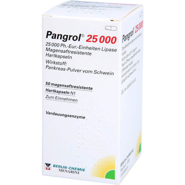 Pangrol 25 000 Kapseln Verdauungsenzyme, 50 pc Capsules