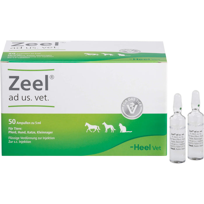 Zeel ad us. vet. flüssige Verdünnung für Pferd, Hund, Katze und Kleinnager, 50 pcs. Ampoules