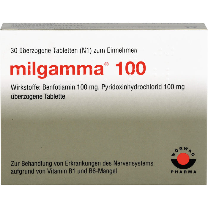 milgamma 100 Tabletten, 30 pcs. Tablets