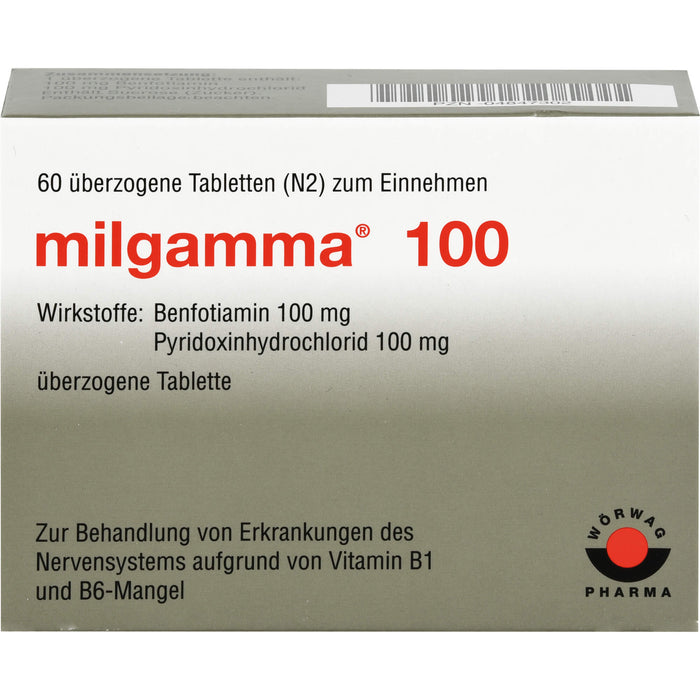 milgamma 100 überzogene Tabletten, 60 pc Tablettes