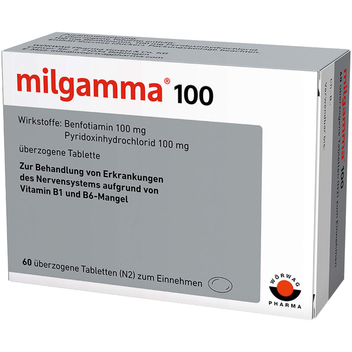 milgamma 100 überzogene Tabletten, 60 pc Tablettes