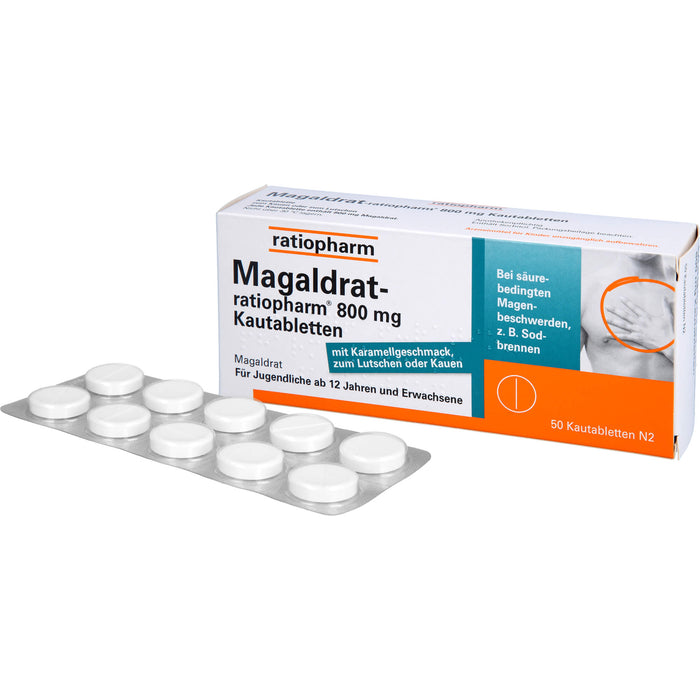 Magaldrat-ratiopharm 800 mg Kautabletten, 50 St TAB