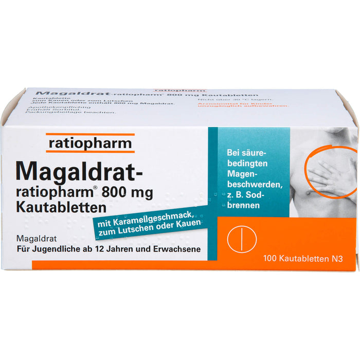 Magaldrat-ratiopharm 800 mg Kautabletten, 100 St TAB