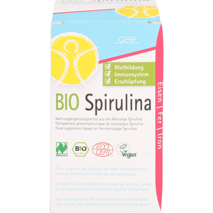 GSE Spirulina 500mg Bio Naturland, 240 pcs. Tablets