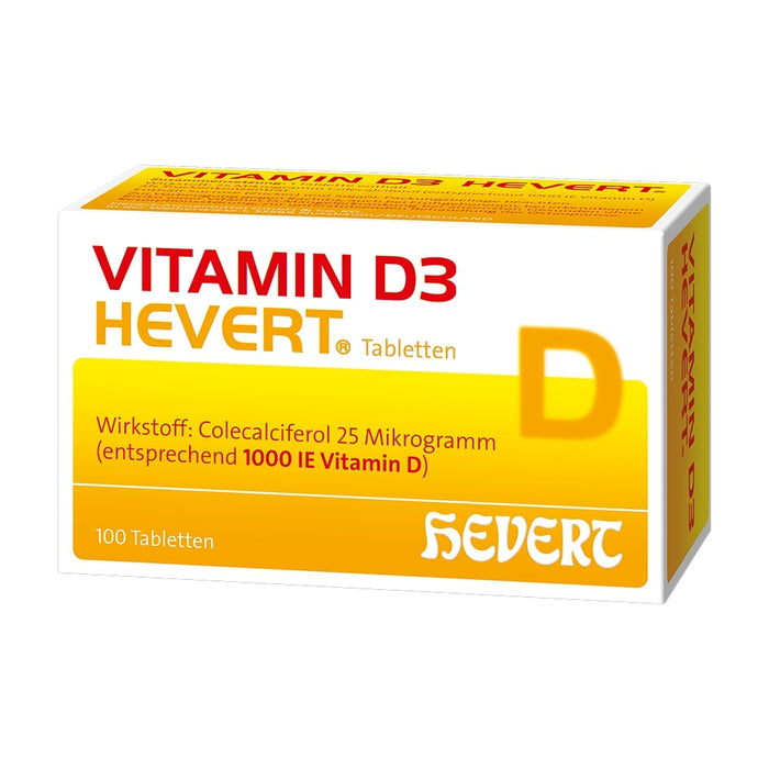 Vitamin D3 Hevert 1000 I.E. Tabletten, 100 pc Tablettes