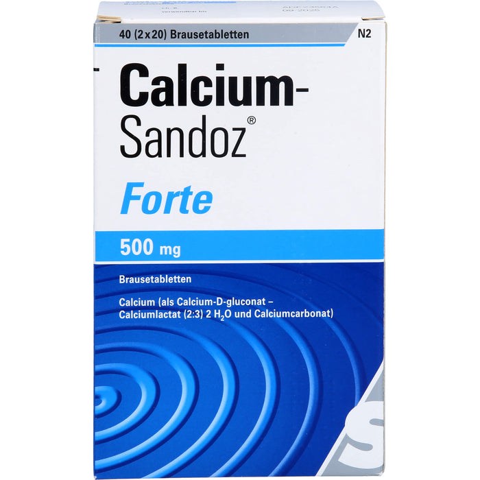 Calcium-Sandoz forte Brausetabletten, 40 St. Tabletten