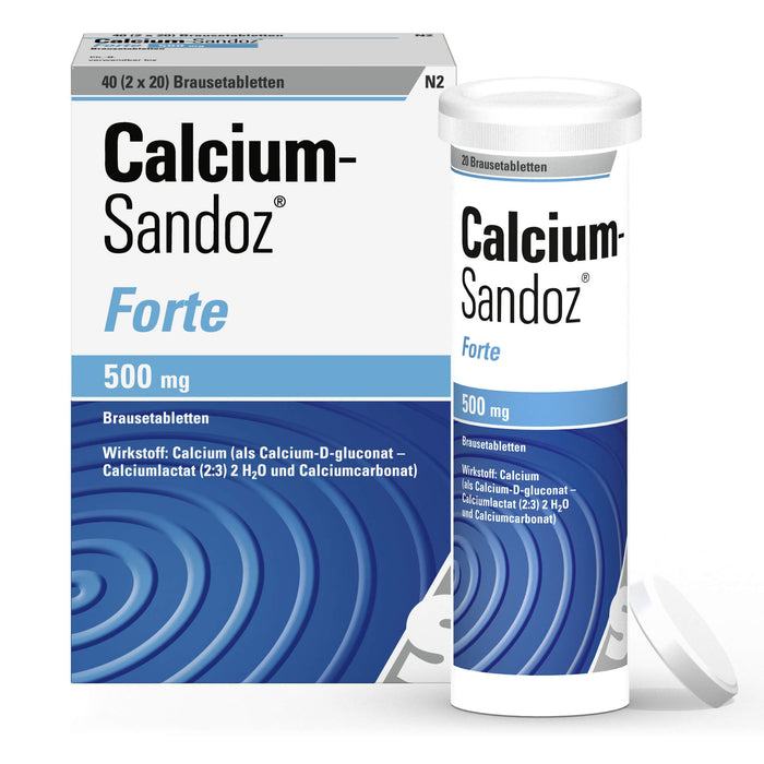 Calcium-Sandoz forte Brausetabletten, 40 St. Tabletten