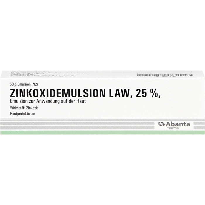 Zinkoxidemulsion LAW 25 % Hautprotektivum, 50 g Solution