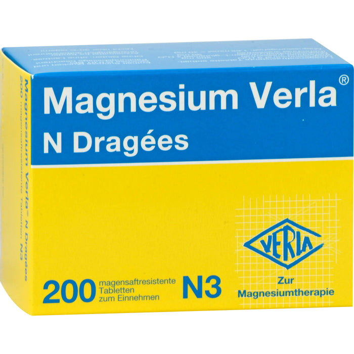 Magnesium Verla N Dragees, 200 St. Tabletten