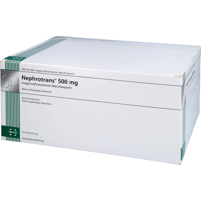 Nephrotrans 500 mg magensaftresistente Weichkapseln, 5X100 St KMR