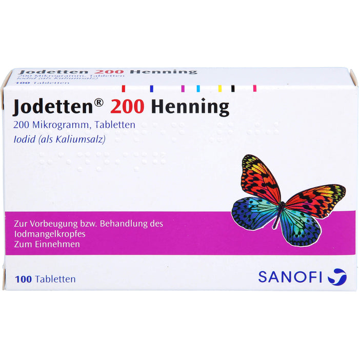 Jodetten 200 Henning, 200 Mikrogramm, Tabletten, 100 St. Tabletten