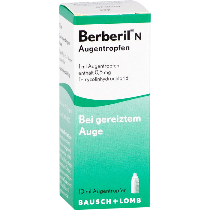 Berberil N Augentropfen bei gereizten Augen, 10 ml Lösung