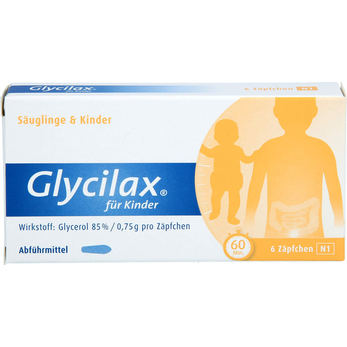 Glycilax für Kinder Abführmittel Zäpfchen, 5 pc Suppositoires