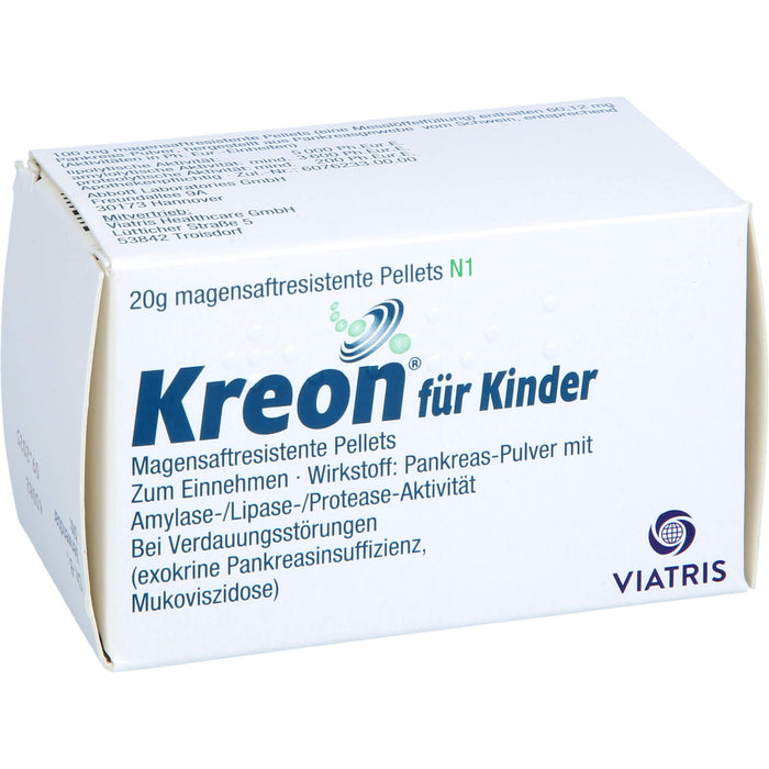 Kreon für Kinder, Magensaftresistente Pellets, 20 g Poudre