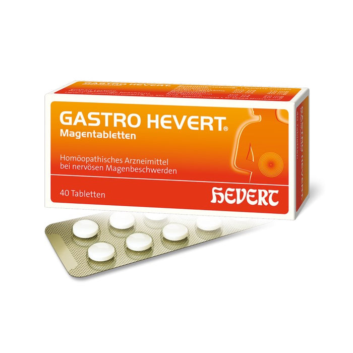 Gastro Hevert Magentabletten bei nervösen Magenbeschwerden, 40 St. Tabletten