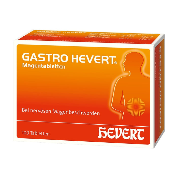 Gastro Hevert Magentabletten bei nervösen Magenbeschwerden, 100 St. Tabletten