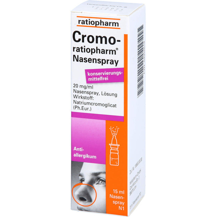 Cromo-ratiopharm Nasenspray Antiallergikum, 15 ml Solution