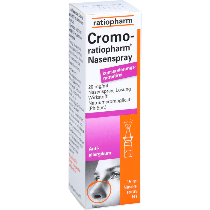 Cromo-ratiopharm Nasenspray Antiallergikum, 15 ml Lösung