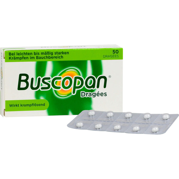 Buscopan kohlpharm Dragées 10 mg, 50 St. Tabletten