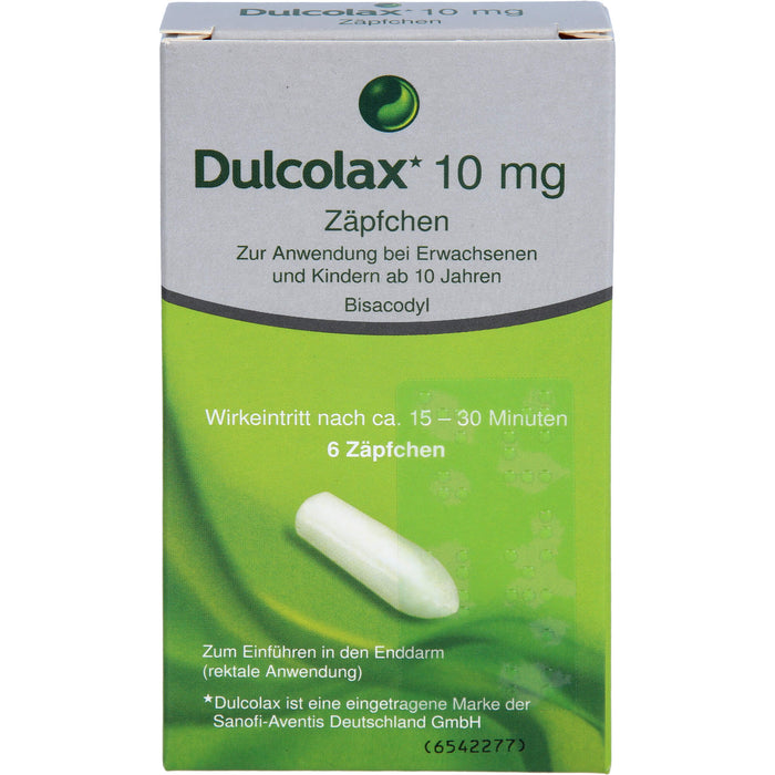 Dulcolax Zäpfchen Reimport Kohlpharma, 6 pcs. Suppositories