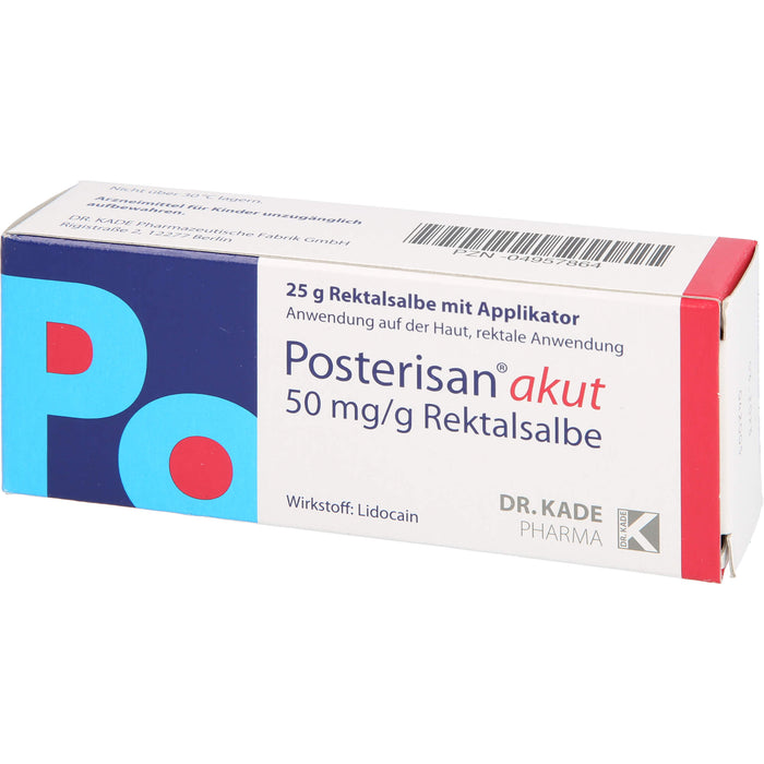 Posterisan akut Rektalsalbe mit Applikator, 25 g Salbe