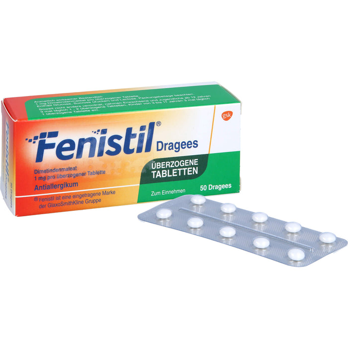 Fenistil kohlpharma Dragees bei Allergien, 50 St. Tabletten